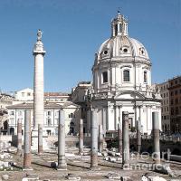 Das ehemalige Trajansforum in Rom
