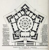 Grundriss Palazzo Farnese Caprarola 1575