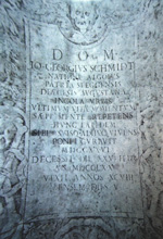 Grab des Johannes Gregor Schmidt im Camposanto Rom