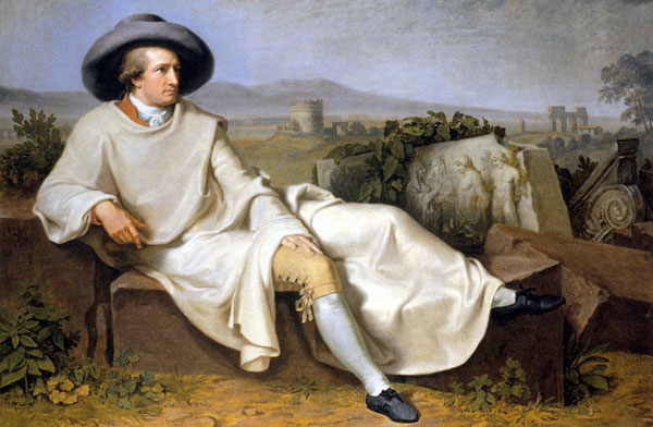 Goethe in der römischen Campagna - Tischbein 1786/7