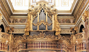 Sant'Antonio dei Portoghesi Rom Detail der Orgel