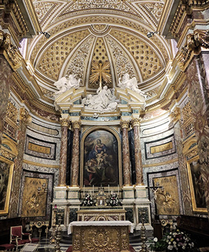 Sant'Antonio dei Portoghesi Rom Blick in die Apsis