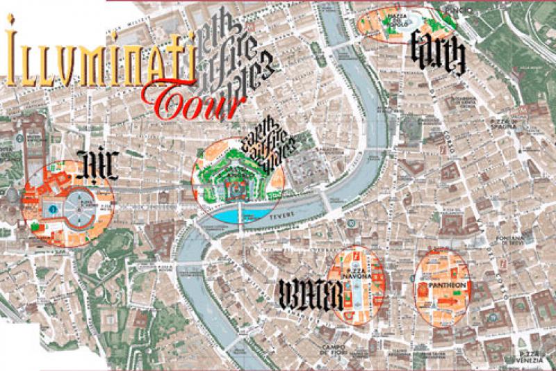 illuminati rome map