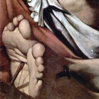 caravaggio-cerasi-detSanta Maria del Popolo, Cappella Cerasi, Detail aus der Kreuzigung Petri, um 1595